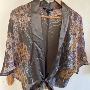 French Connection wrap top, size 10, 100% silk